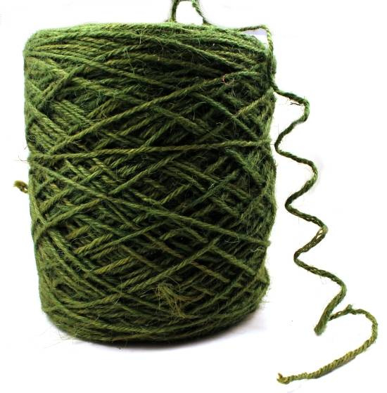 Natursnöre, grön. Pris för 5 meter